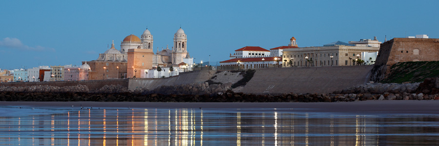 Cádiz. Catedral y Campo del Sur.