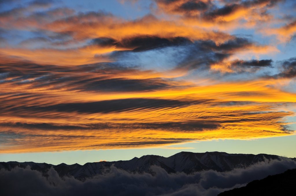 Atardecer.