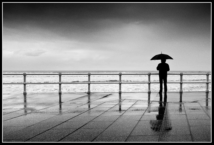 Contemplando la mar