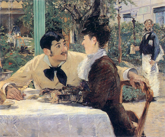 Pareja, de Manet