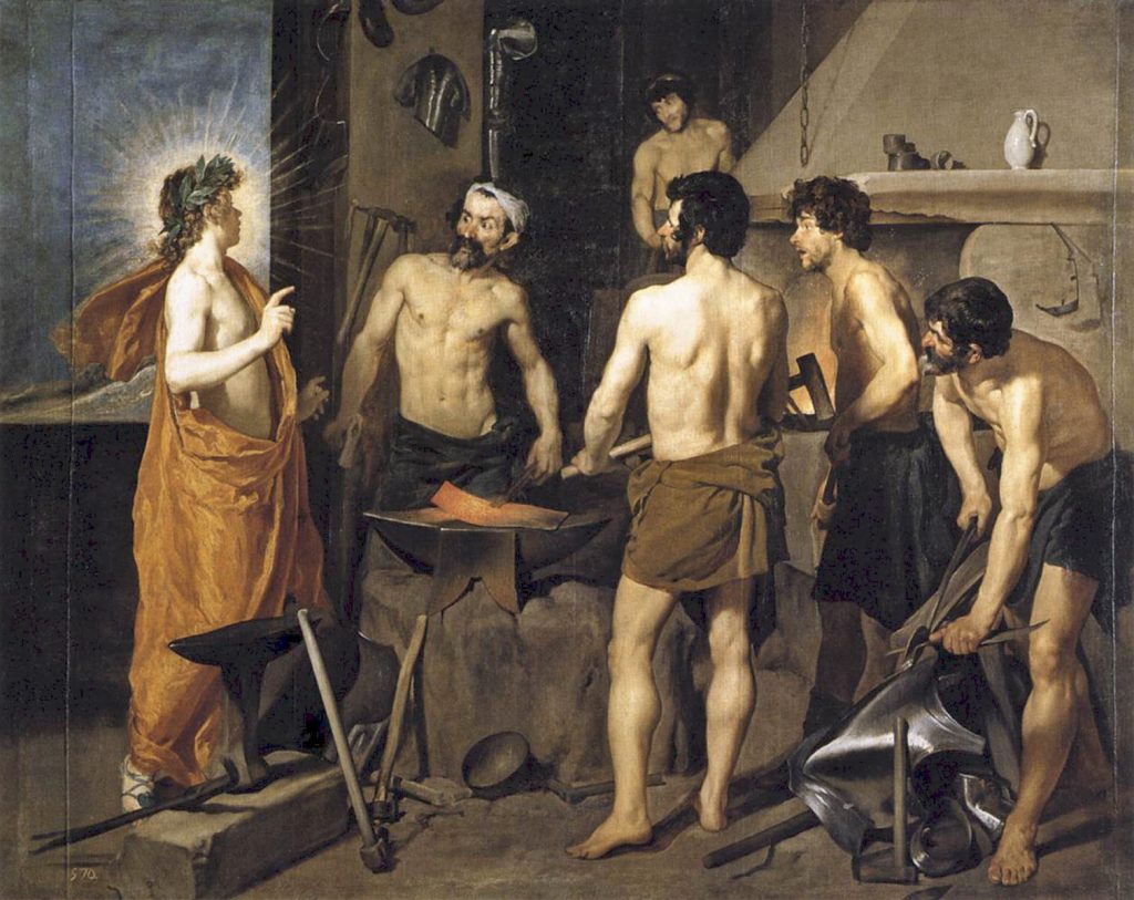 La fragua de Vulcano, de Velázquez.