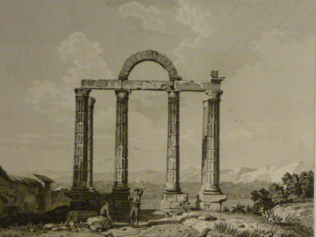 Grabado antiguo de Talavera la Vieja