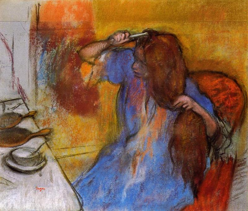 Edgar-Degas-Woman-Brushing-Her-Hair